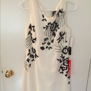 White & Black Cocktail Dress